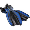 Oceanic Manta Ray Open Heel Fins with Spring Straps Ocean Blue/Black